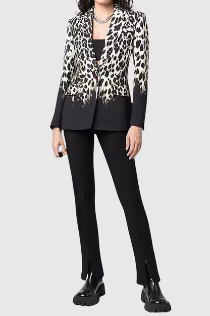 Mosha Gradient Leopard Blazer