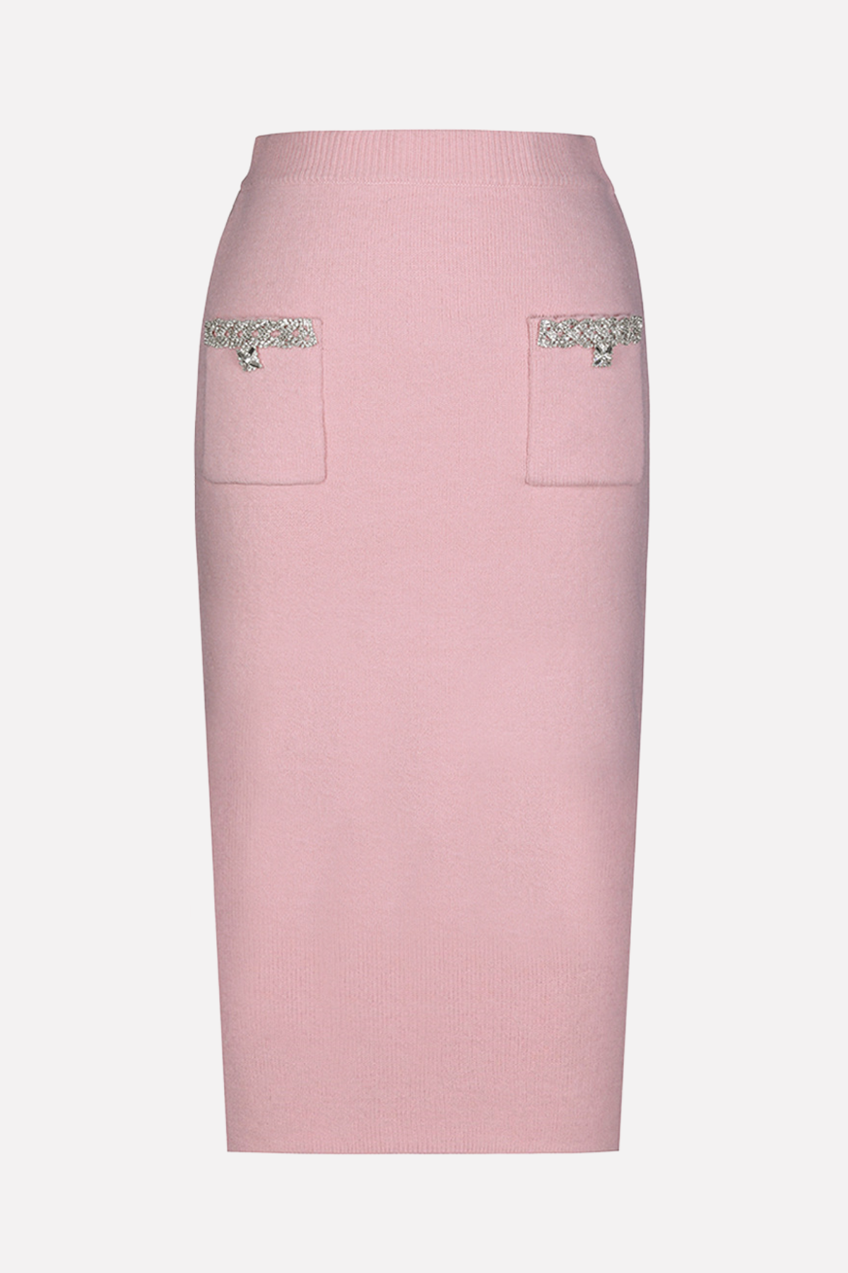 Myria Crystal Embellished Knit Top - Pink