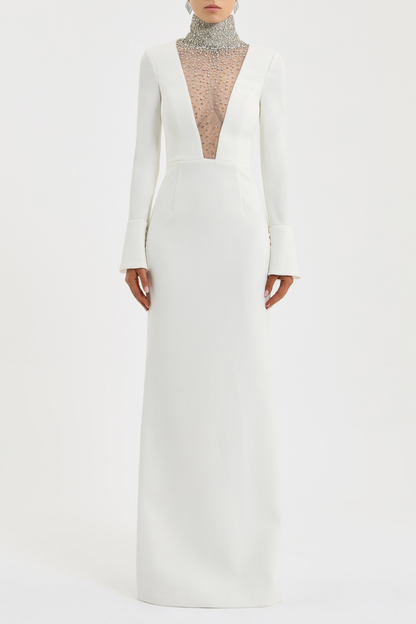 Myrtle Crystal Embellished Maxi Dress