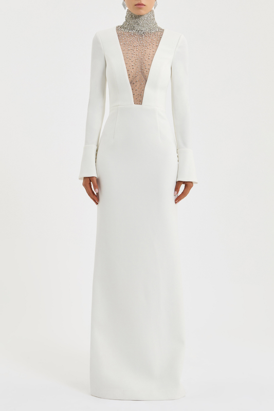 Myrtle Crystal Embellished Maxi Dress