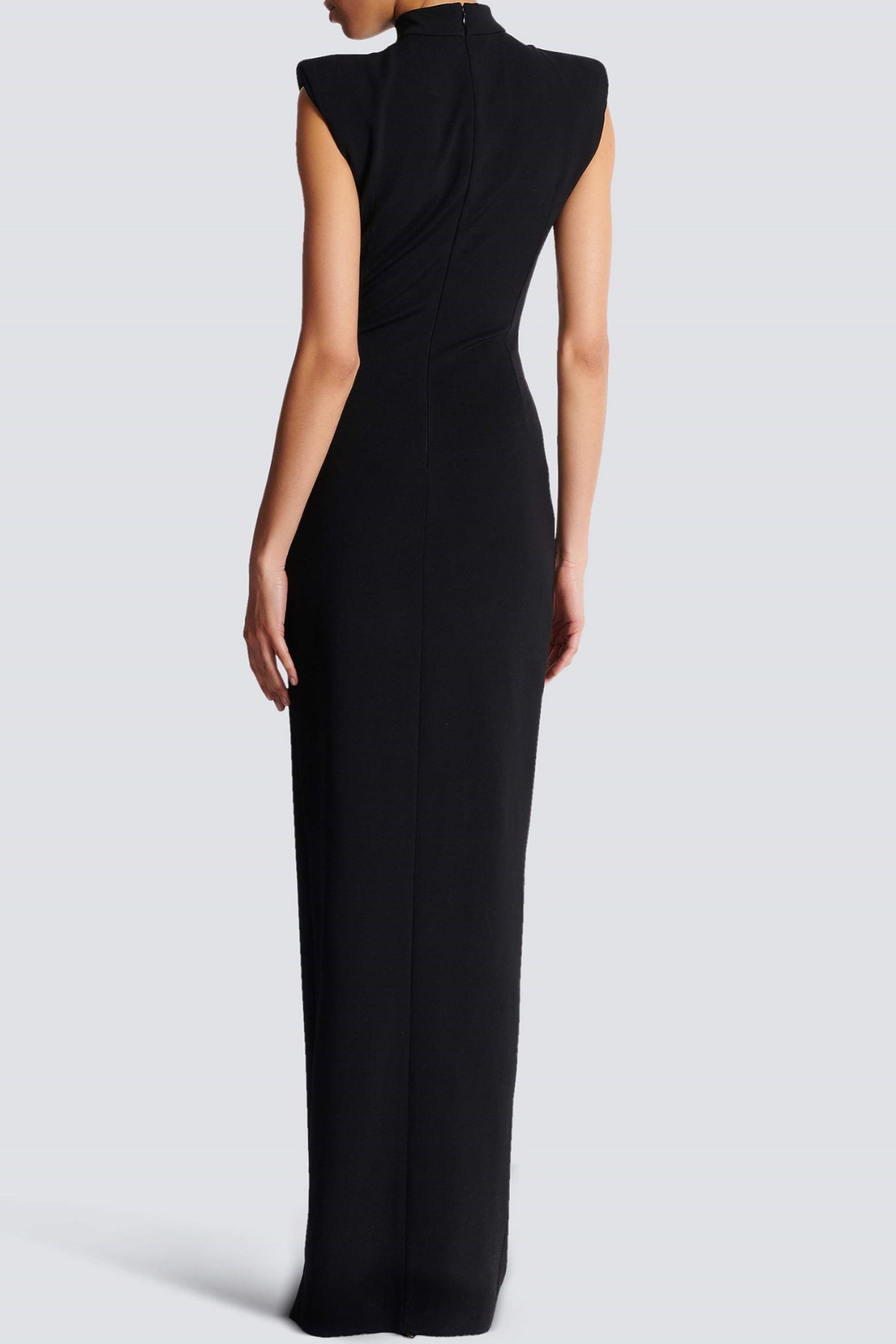 Nakoa Sleeveless Zip Split Maxi Dress - Black