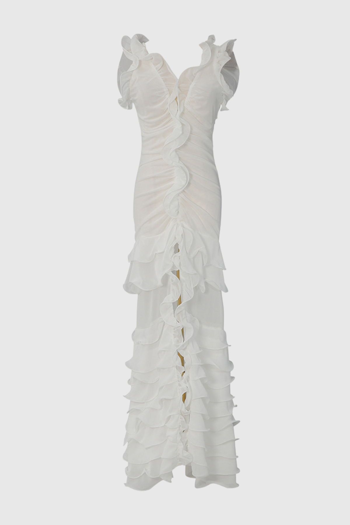 Naniella Ruffle Ruched Maxi Dress