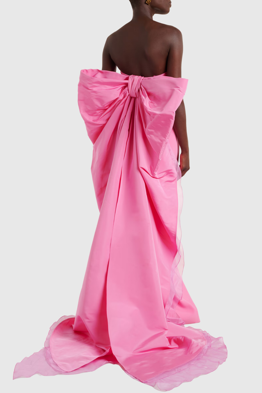 Narela Strapless Bow Embellished Maxi Dress