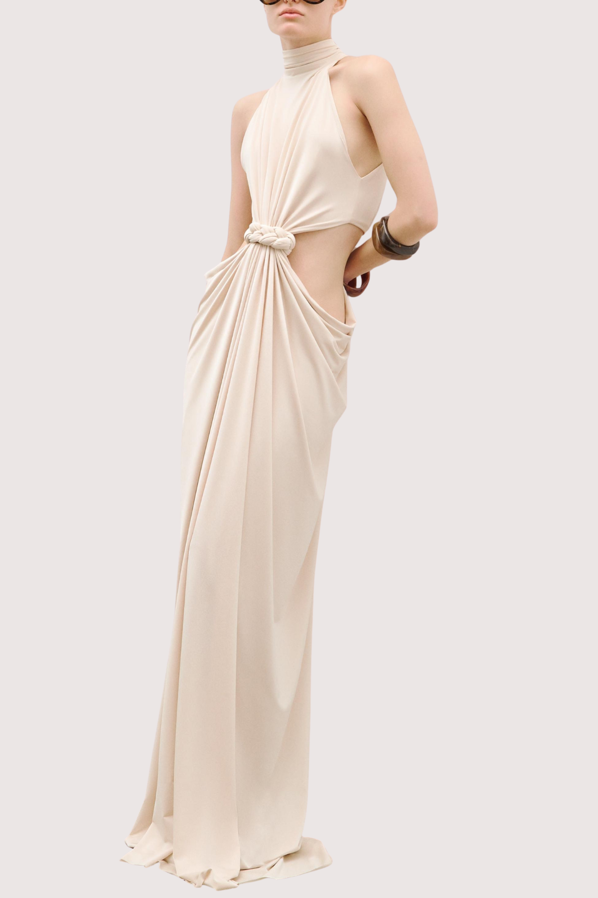 Nelya Sleeveless Rope Cutout Maxi Dress