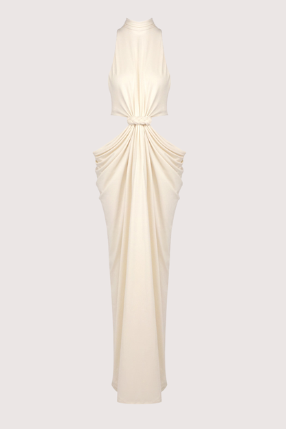 Nelya Sleeveless Rope Cutout Maxi Dress