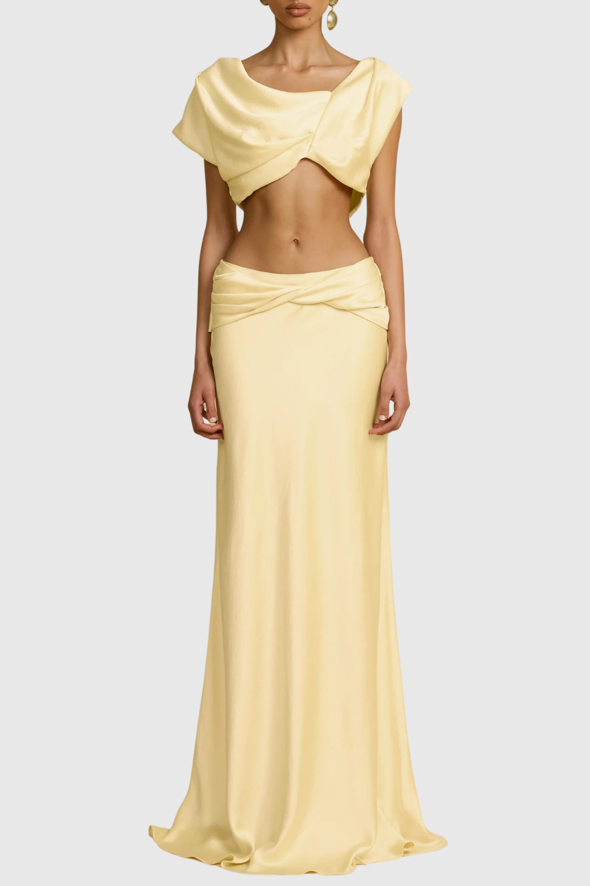 Nemya Satin Top & Maxi Skirt Set