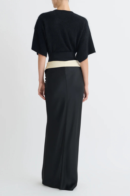 Neonia Folded Waistline Maxi Skirt