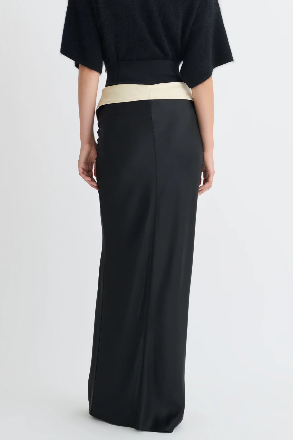 Neonia Folded Waistline Maxi Skirt
