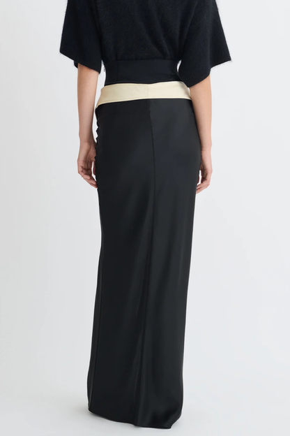 Neonia Folded Waistline Maxi Skirt