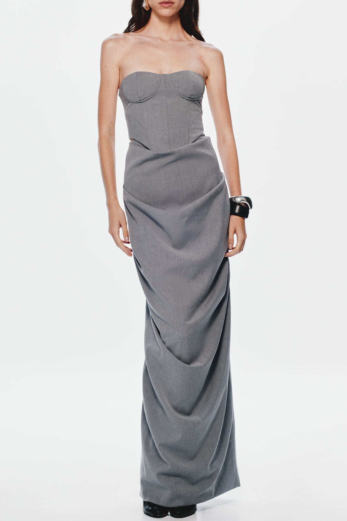 Neriah Bustier & Draped Maxi Skirt Set