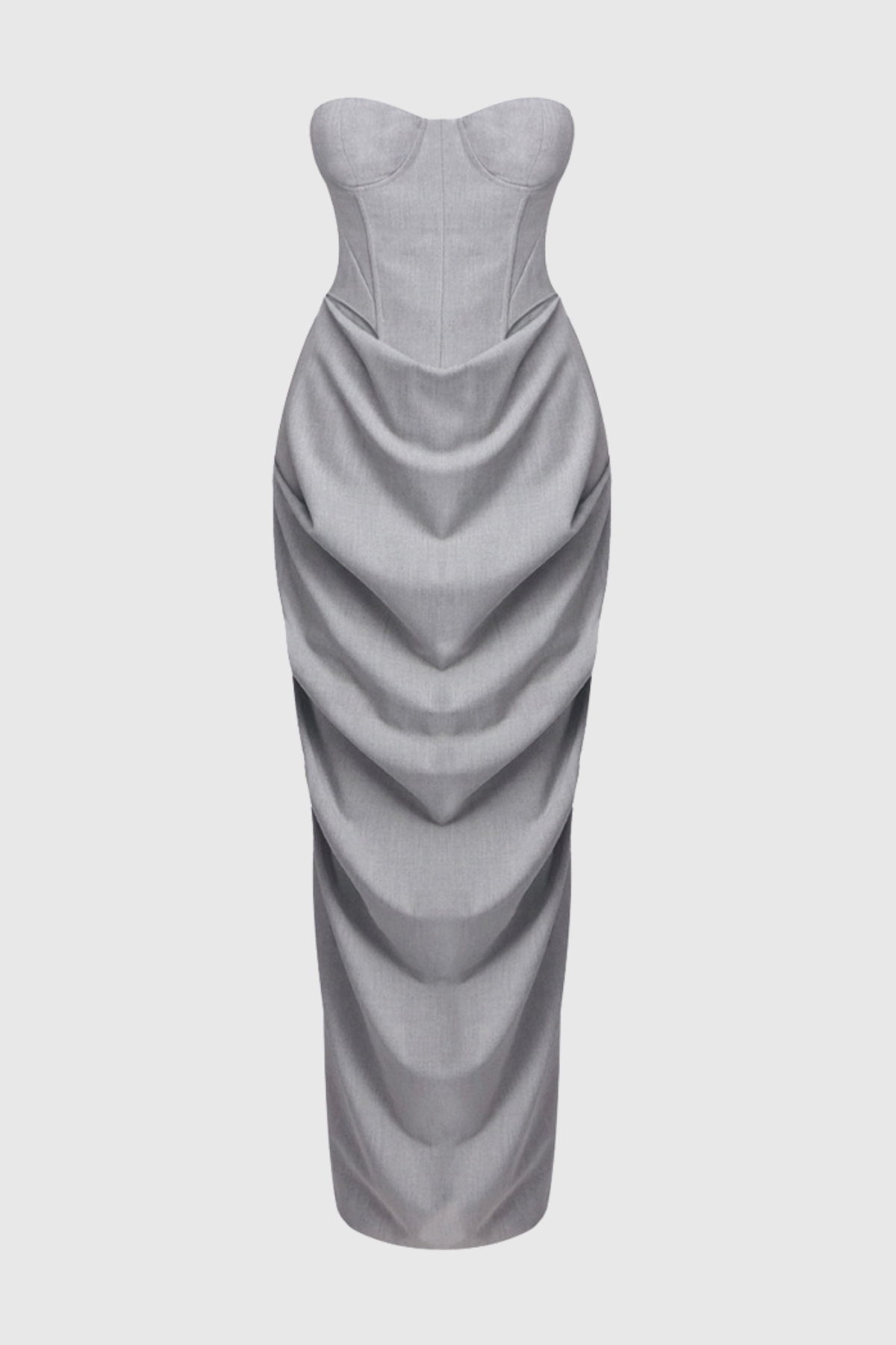 Neriah Bustier & Draped Maxi Skirt Set