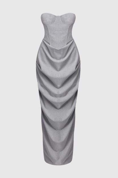 Neriah Bustier & Draped Maxi Skirt Set