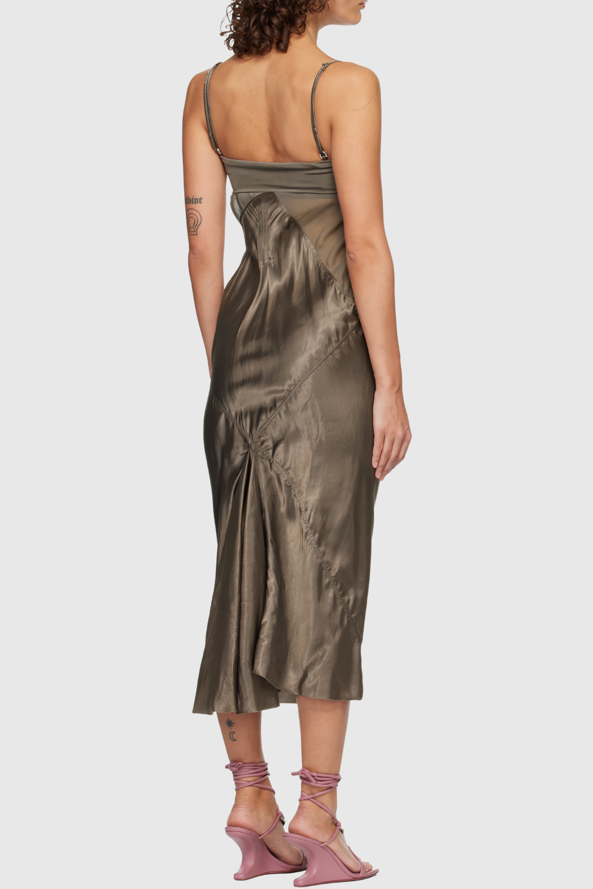 Nickia Silk Midi Dress