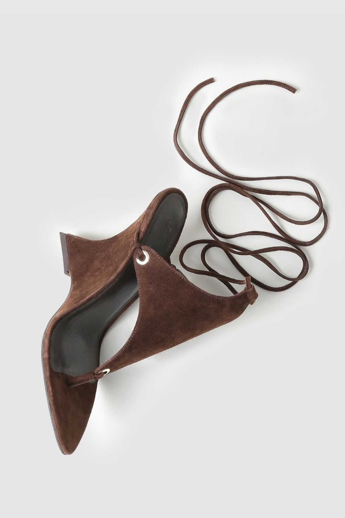 Nicoya Lace Up Wedge Sandals - Brown