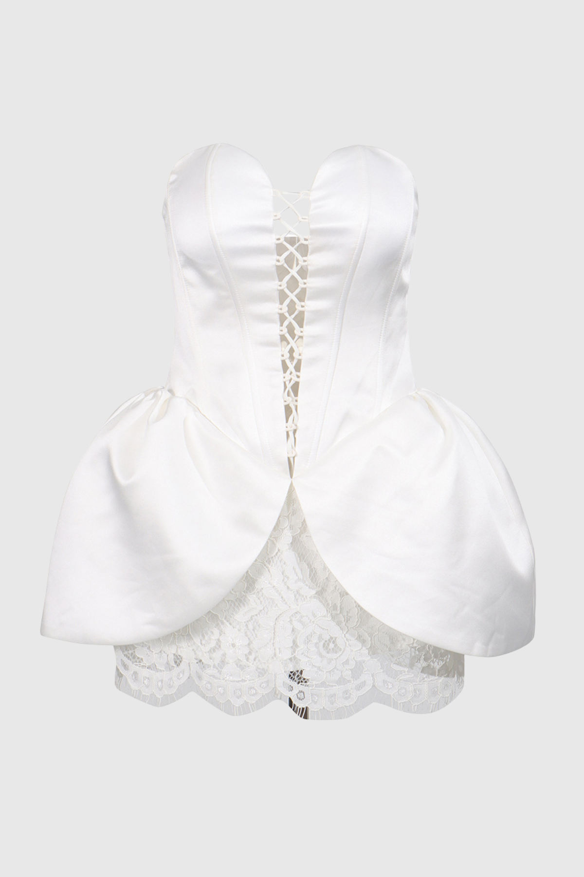 Nidia Strapless Lace Mini Dress