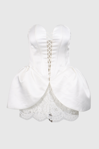 Nidia Strapless Lace Mini Dress