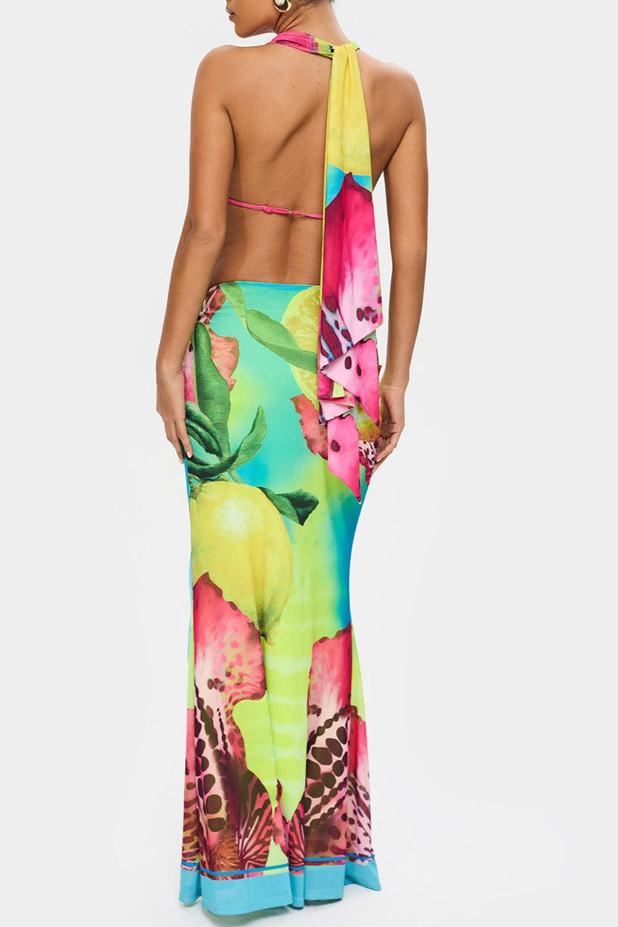 Nille Floral Print Two Piece Set