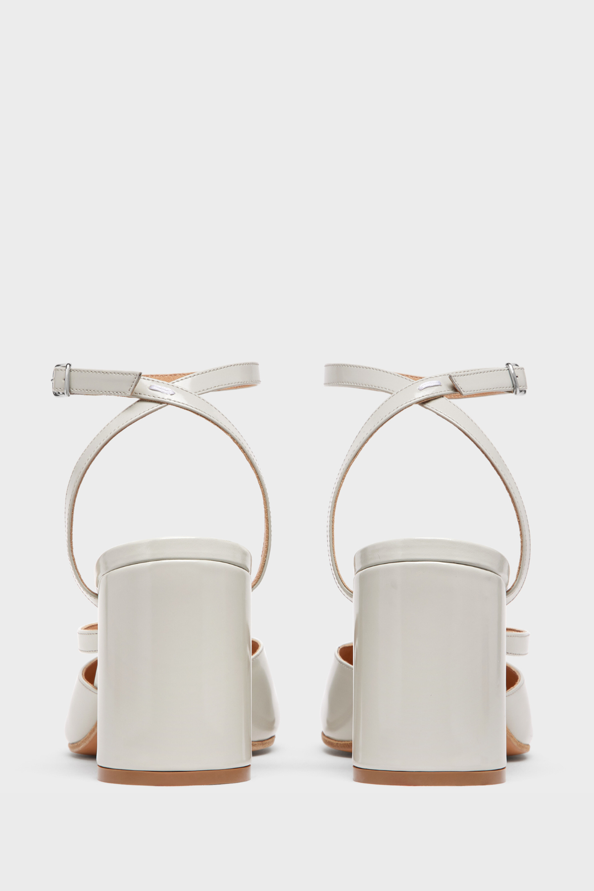 Nimue Tabi Strap Pump Sandals - White