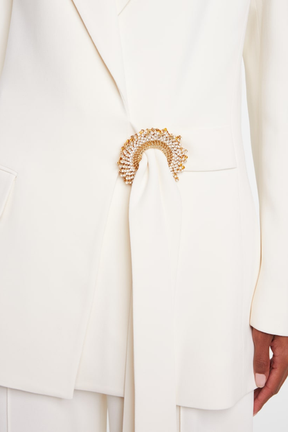 Nisana Crystal Embellished Blazer & Pants Set