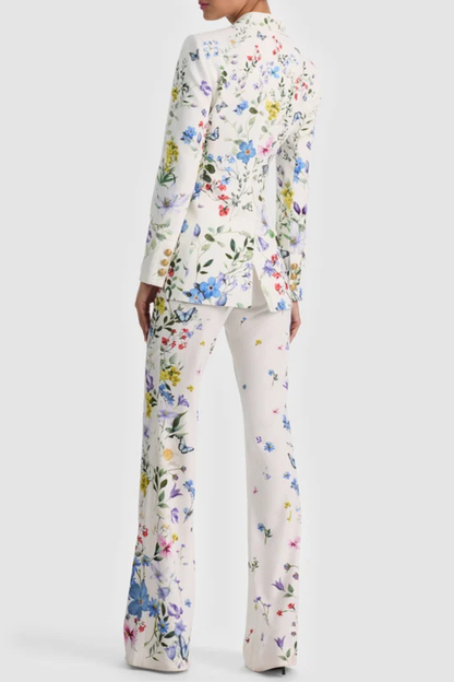 Noelya Floral Blazer & Trousers Set