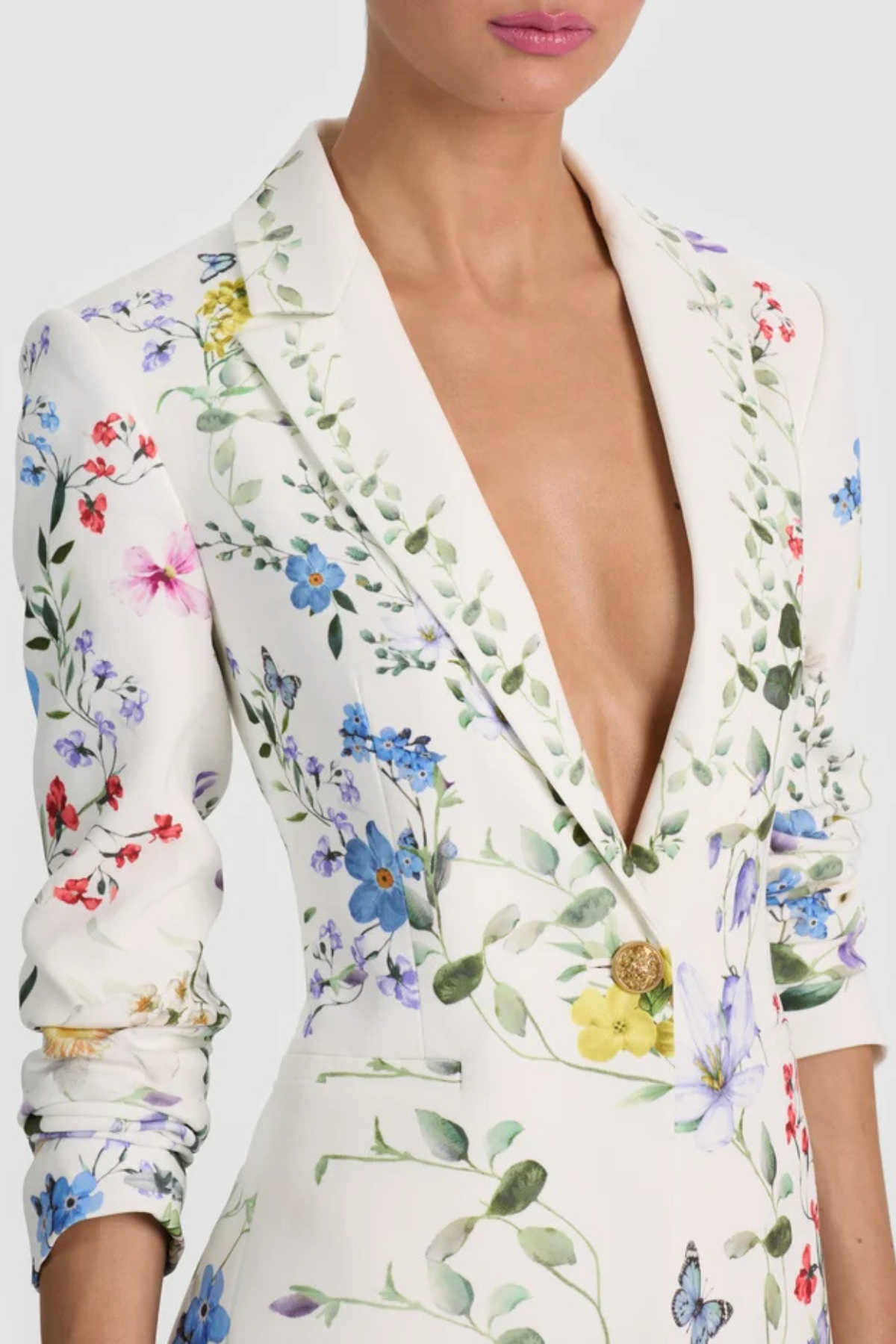 Noelya Floral Blazer & Trousers Set