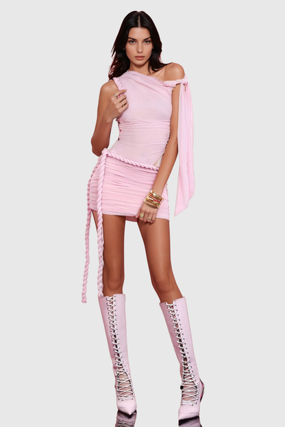 Nylah Mesh Rope Mini Dress