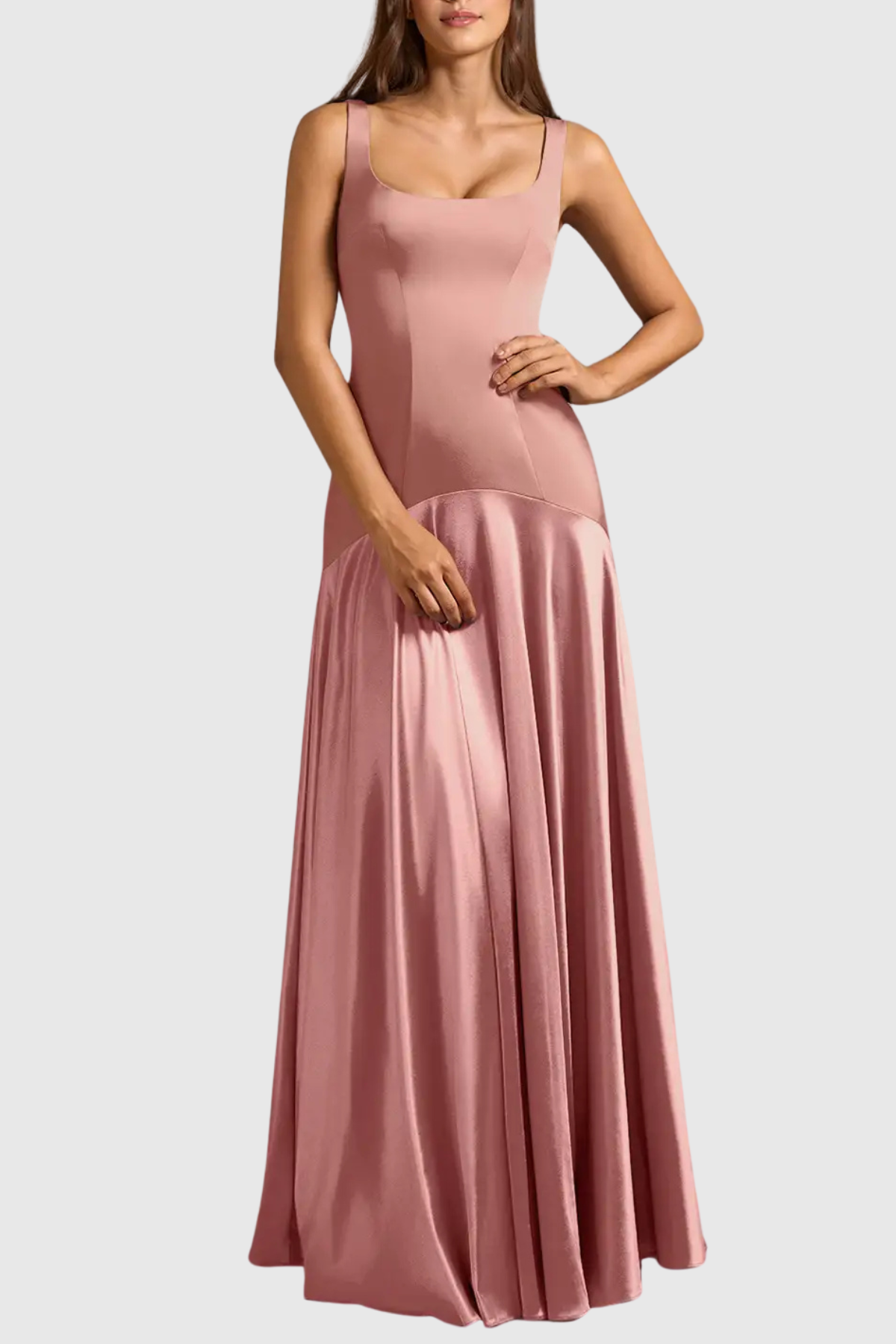 Nyrobi Satin Panel Maxi Dress
