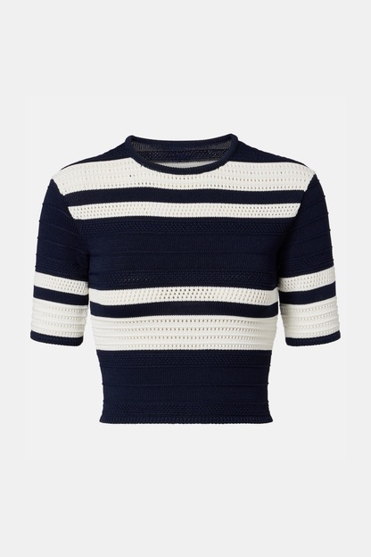 Oahira Stripe Knit Top