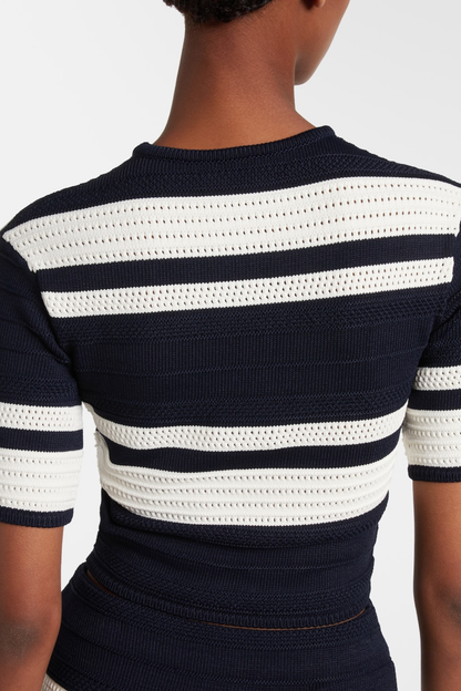 Oahira Stripe Knit Top