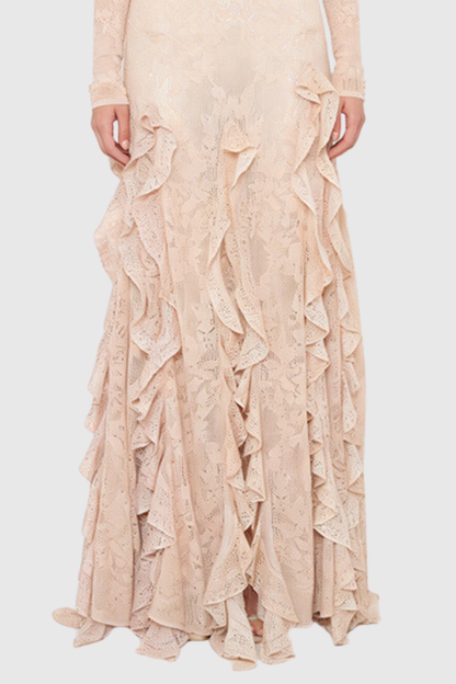 Oaklee Floral Ruffle Maxi Dress