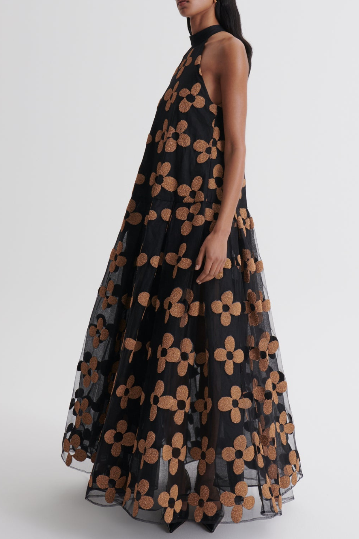 Obero Floral Sleeveless Maxi Dress