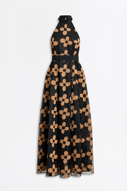 Obero Floral Sleeveless Maxi Dress
