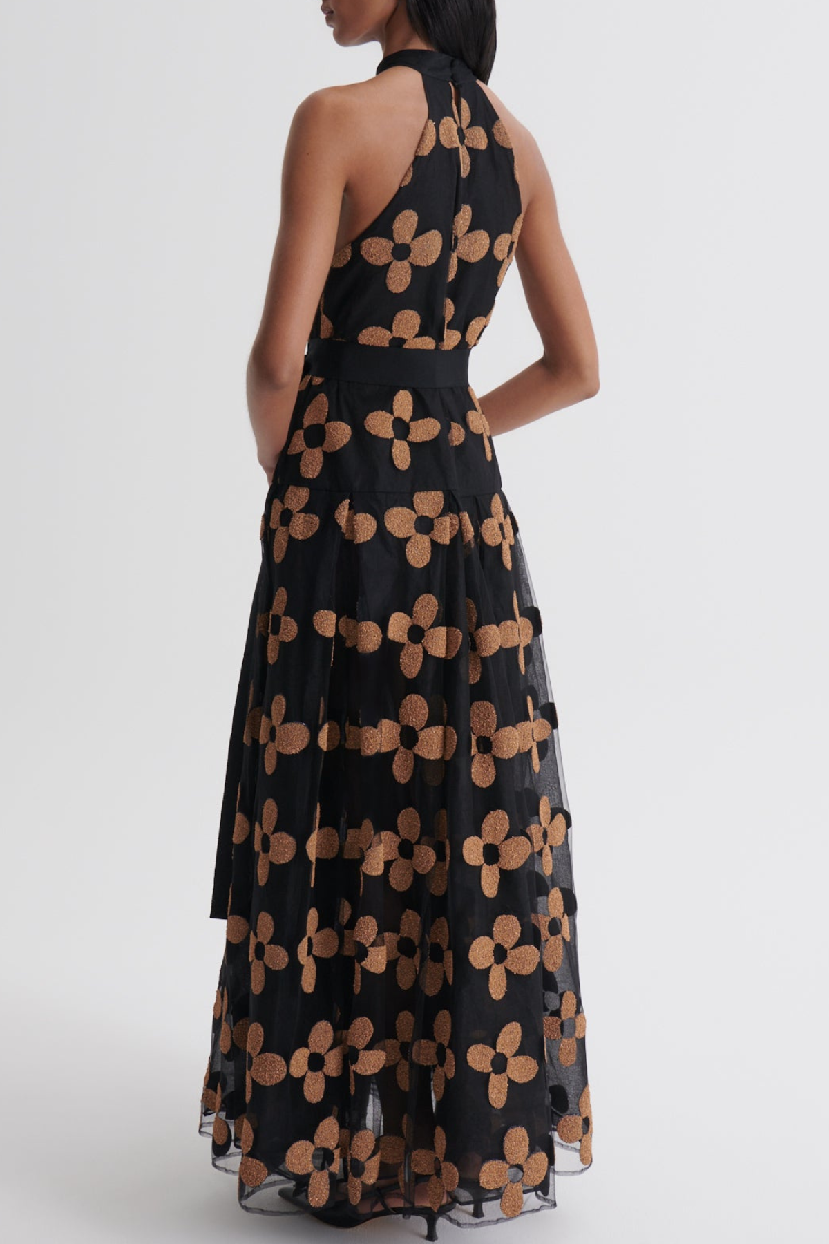 Obero Floral Sleeveless Maxi Dress