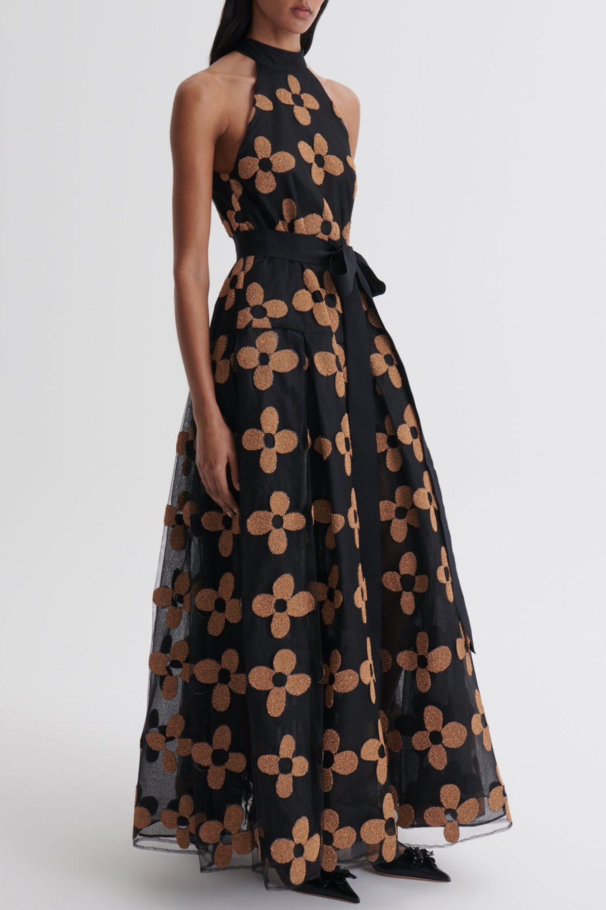 Obero Floral Sleeveless Maxi Dress