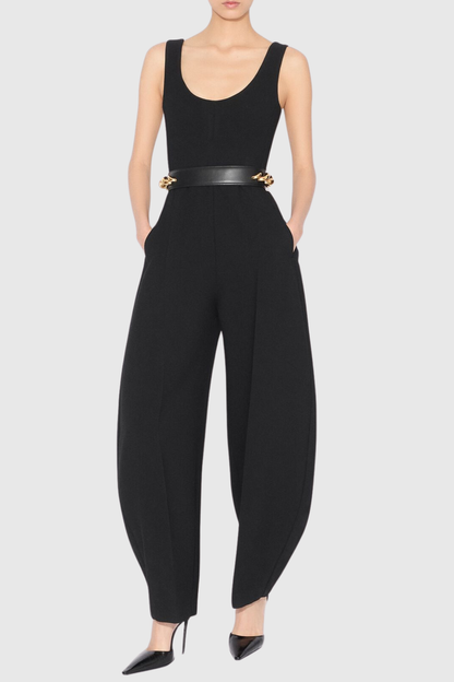 Oceane Denim Jumpsuit - Black