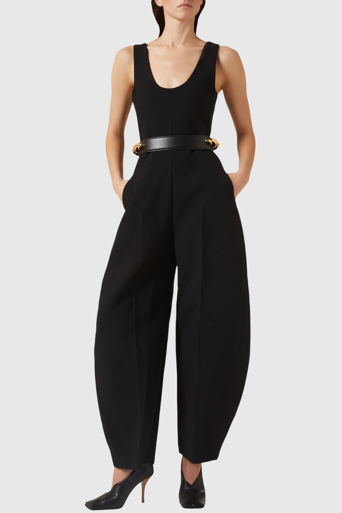 Oceane Denim Jumpsuit - Black