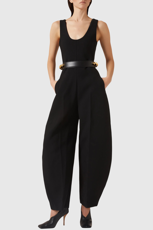 Oceane Denim Jumpsuit - Black