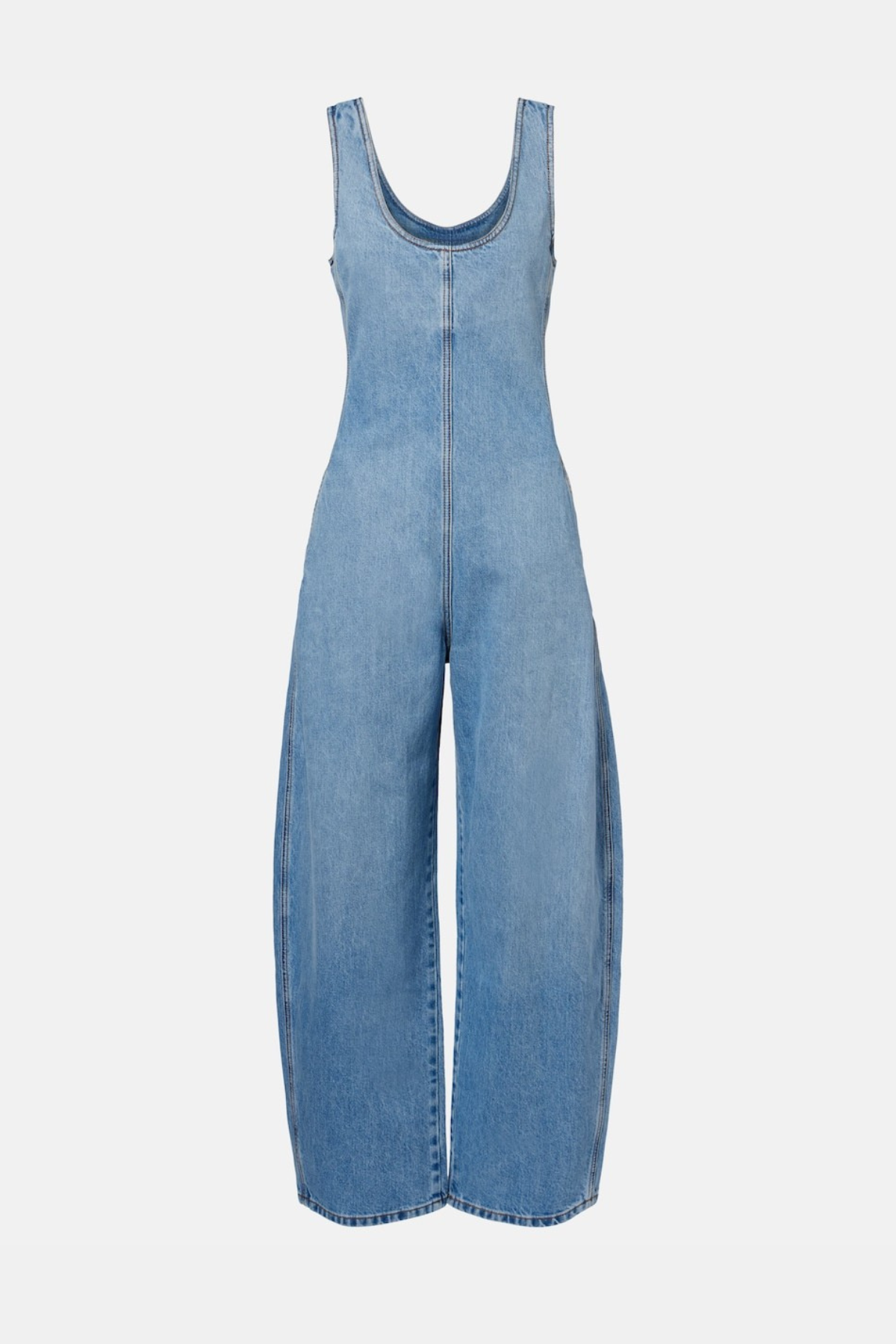 Oceane Denim Jumpsuit - Blue