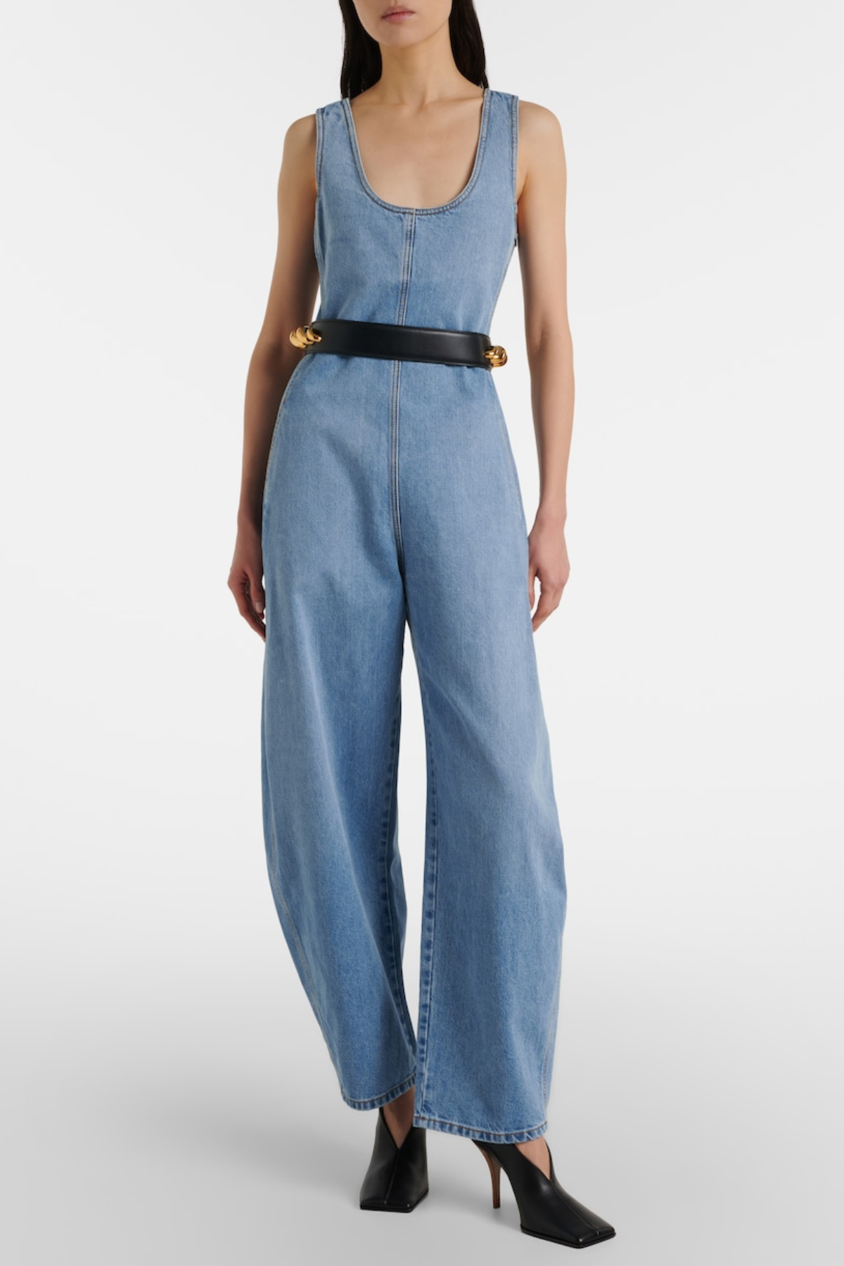 Oceane Denim Jumpsuit - Blue
