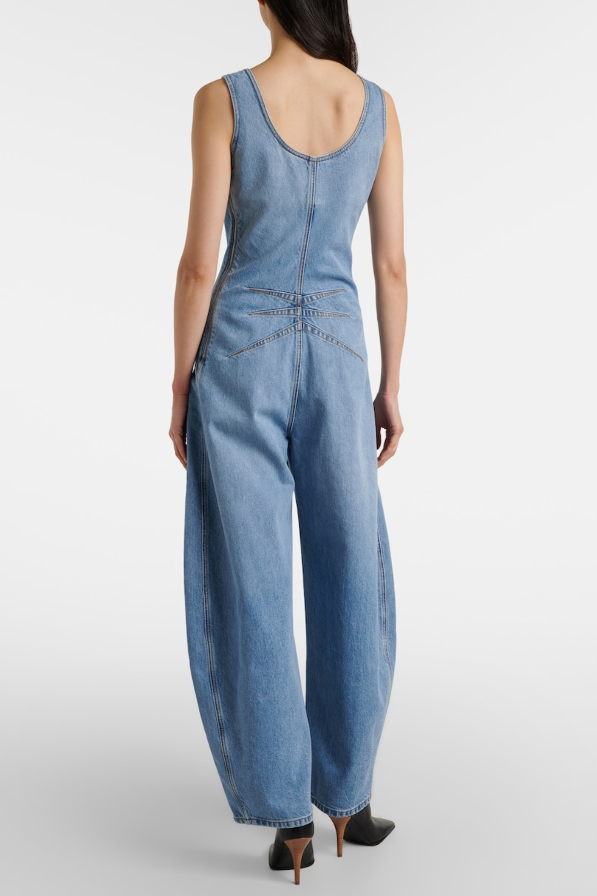 Oceane Denim Jumpsuit - Blue