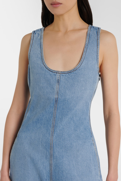 Oceane Denim Jumpsuit - Blue