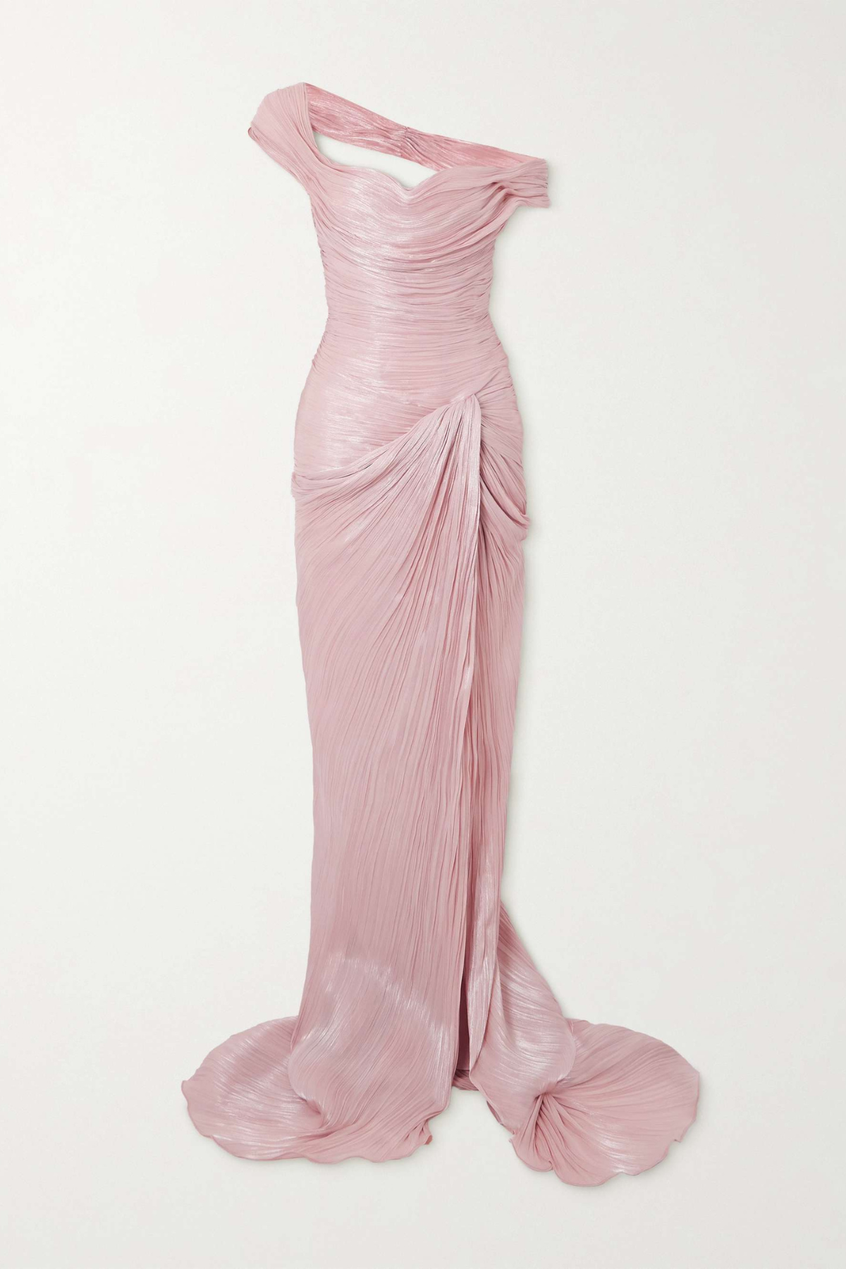 Odessa Off Shoulder Draped Maxi Dress - Pink