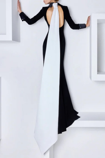 Oienna Tie Open Back Maxi Dress