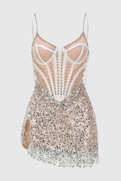 Oisin Sequin Corset Mini Dress