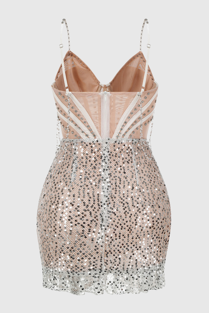 Oisin Sequin Corset Mini Dress