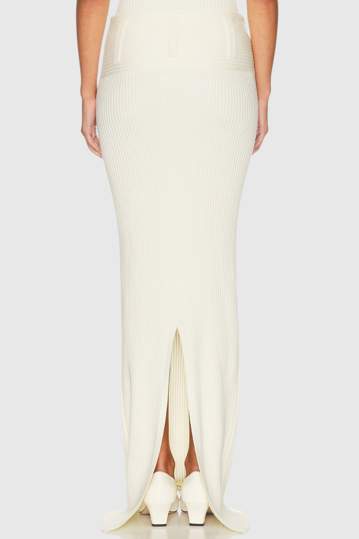Olenna Knit Maxi Skirt - White