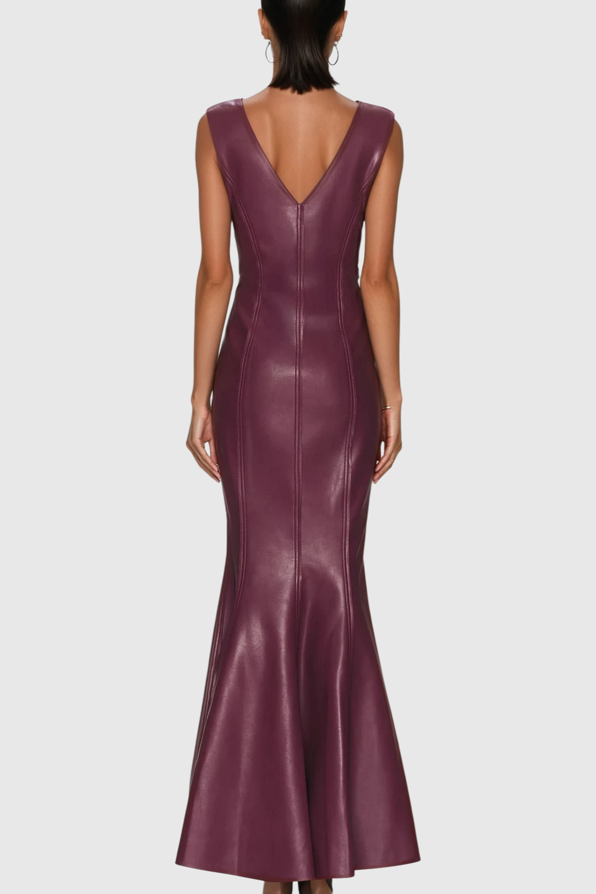 Ollie Sleeveless Leather Maxi Dress