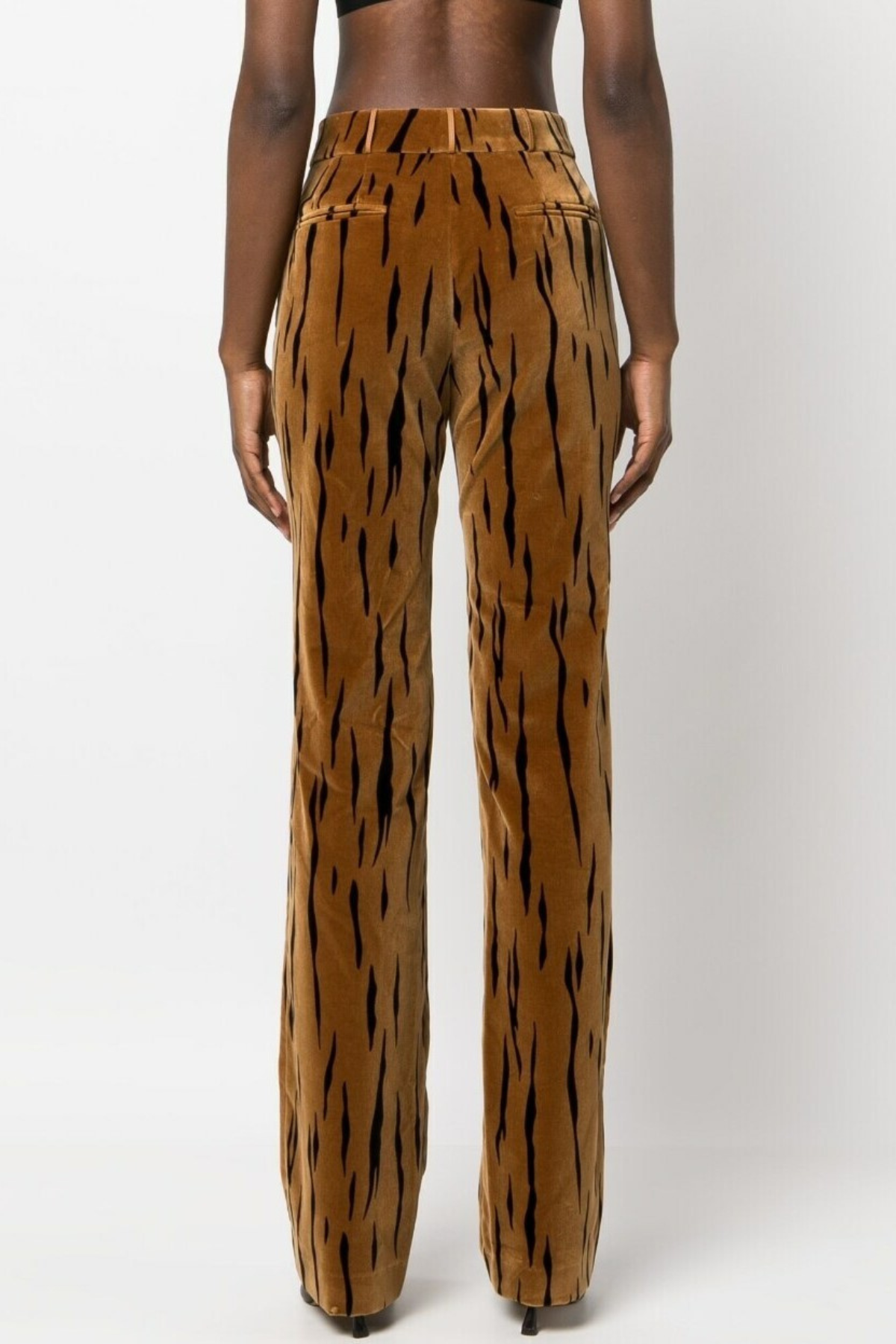 Omaira Tiger Print Velvet Blazer & Pants Set