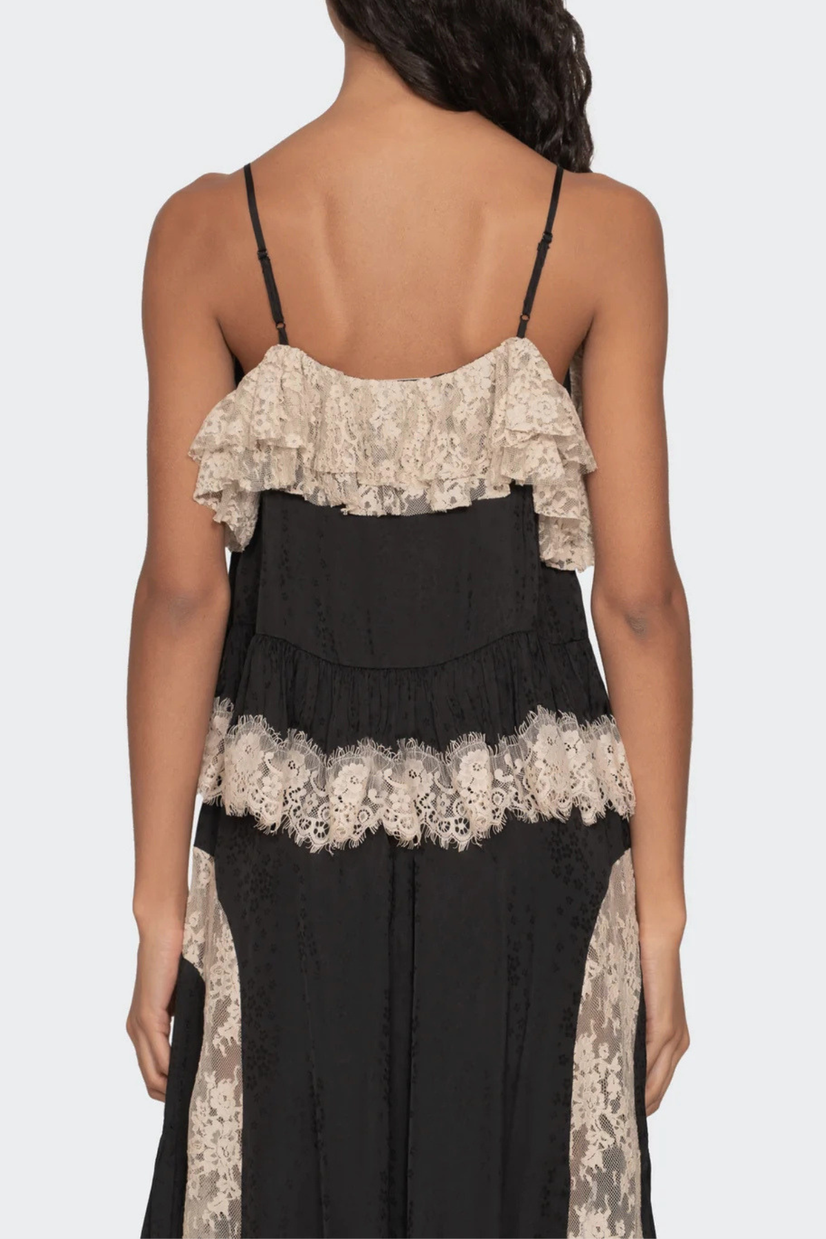 Ombre Lace Top - Black