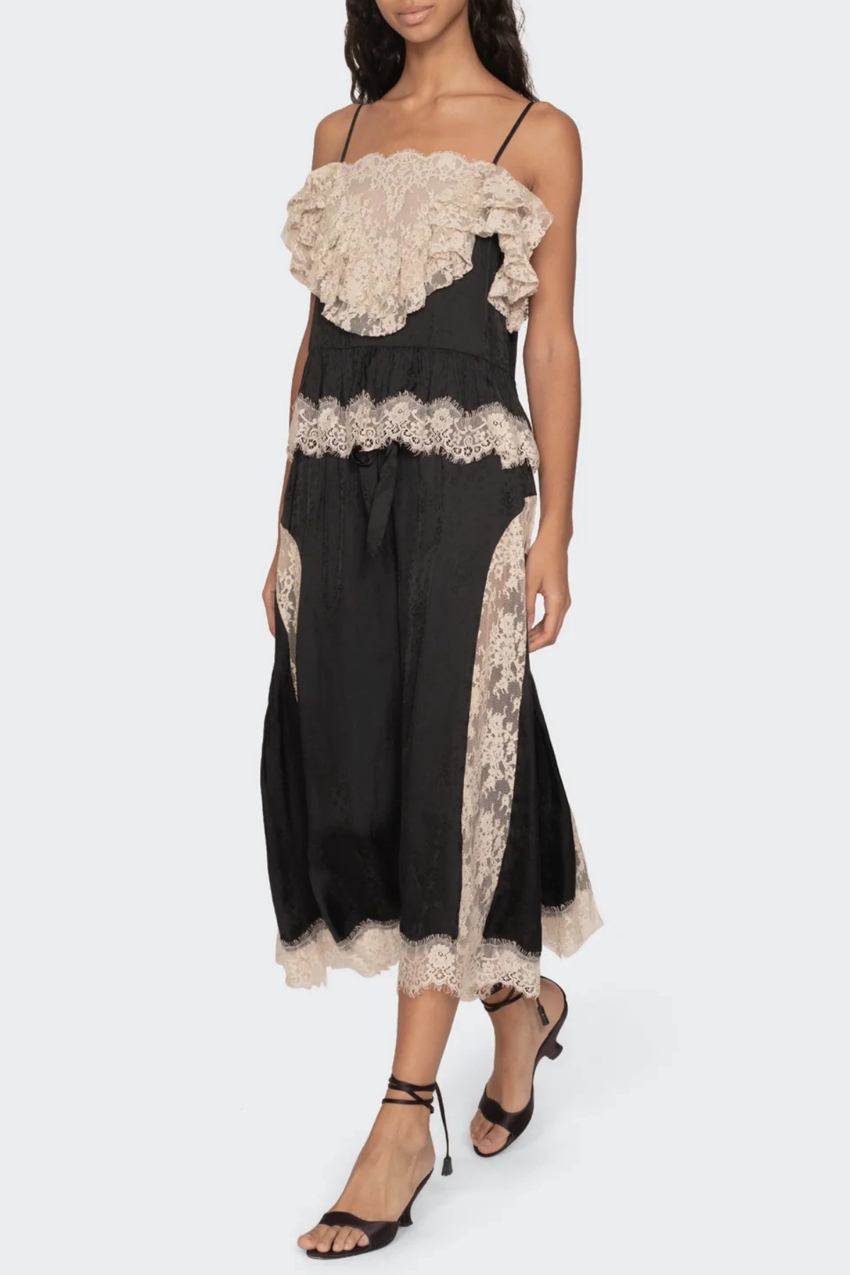 Ombre Lace Top - Black